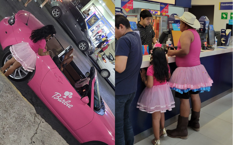 Padre le cumple promesa a su hija: la lleva a ver Barbie vestido con tutú rosa [Fotos] - Noticias Vespertinas | Noticias Locales, Policiacas, sobre México, Guanajuato y el Mundo