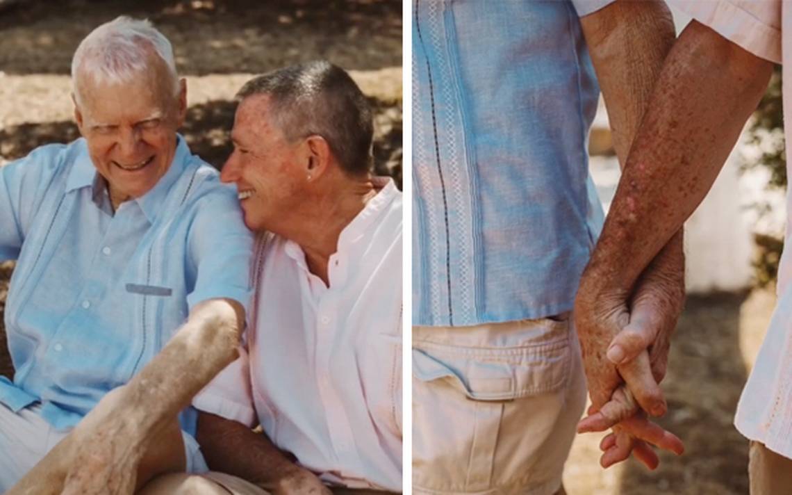Pareja de abuelitos gay se viralizan por sesión de fotos en Yucatán