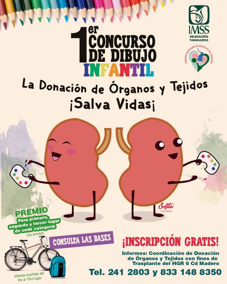  Con dibujos buscan generar conciencia sobre la donación de órganos entre los niños.