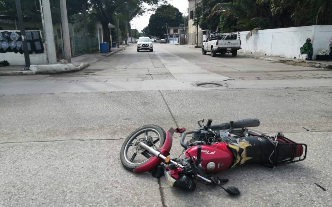 Motociclista herido en percance - El Sol de Tampico